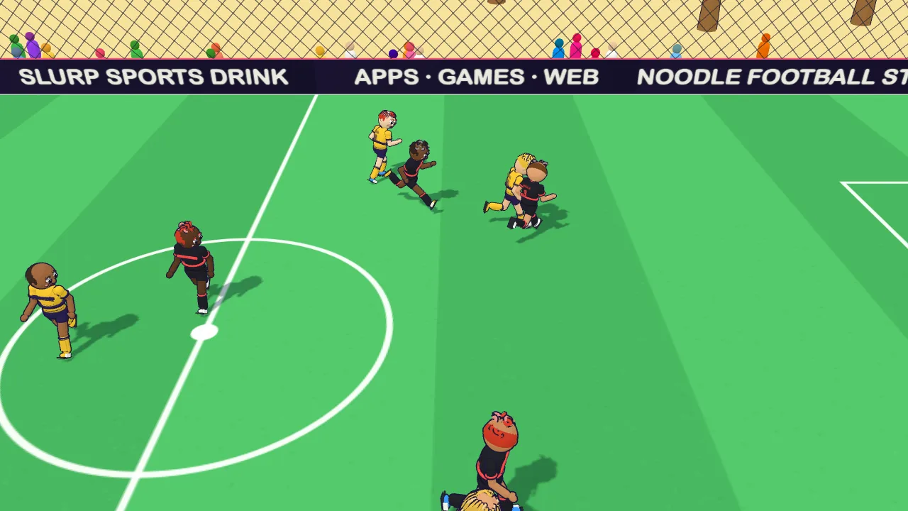 A 5-a-side match on the beach